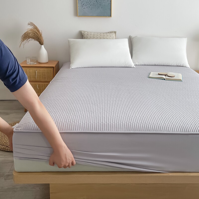 40支加厚全棉床笠单件 纯棉席梦思保护罩A类床垫套夹棉厚垫子用