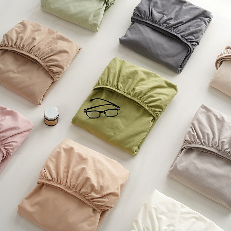 100%棉磨毛床笠全棉床罩床单