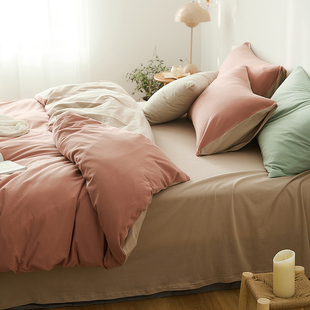 定制A类全棉天竺棉被套 裸睡定做双人纯棉被罩200x230单人1.5m1.8