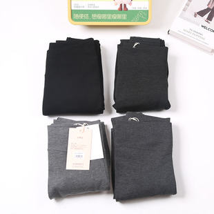 子女 加绒显瘦250克踩脚九分裤 芬娜8363分段微压棉面打底裤 秋冬季