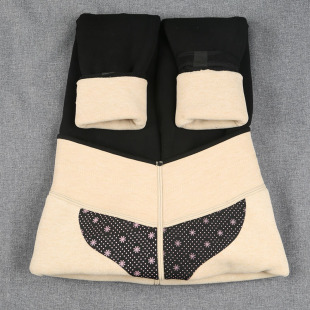 棉裤 100%羊毛600克暖宫打底裤 踩脚女 抗寒保暖裤 蓝玫佳黛7765冬季