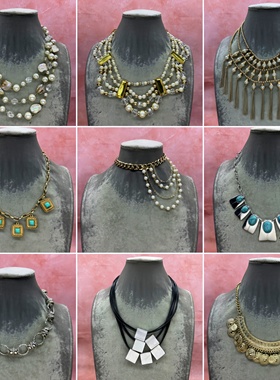 【6-28】欧美夸张古典复古风暗黑系短款项链宴会配饰时尚外贸孤品