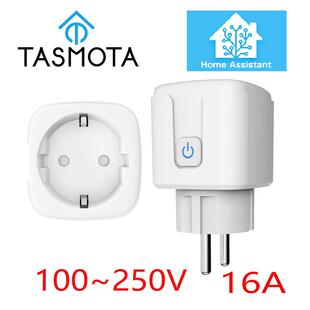 tasmota智能插座欧规16A HA插座 MQTT 带电量统计100-240V