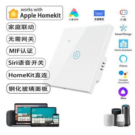 HomeKit开关大功率siri语音WiFi远程定时20A 40A热水器冷气机苹果