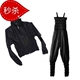 暴汗服减重服出汗裤 控体 套装 健身衣服桑拿服桑拿衣爆汗套装 加厚版
