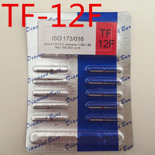 牙科口腔高速手机专用金钢砂 3S车针特价10支装1扳包邮TF-12F红标