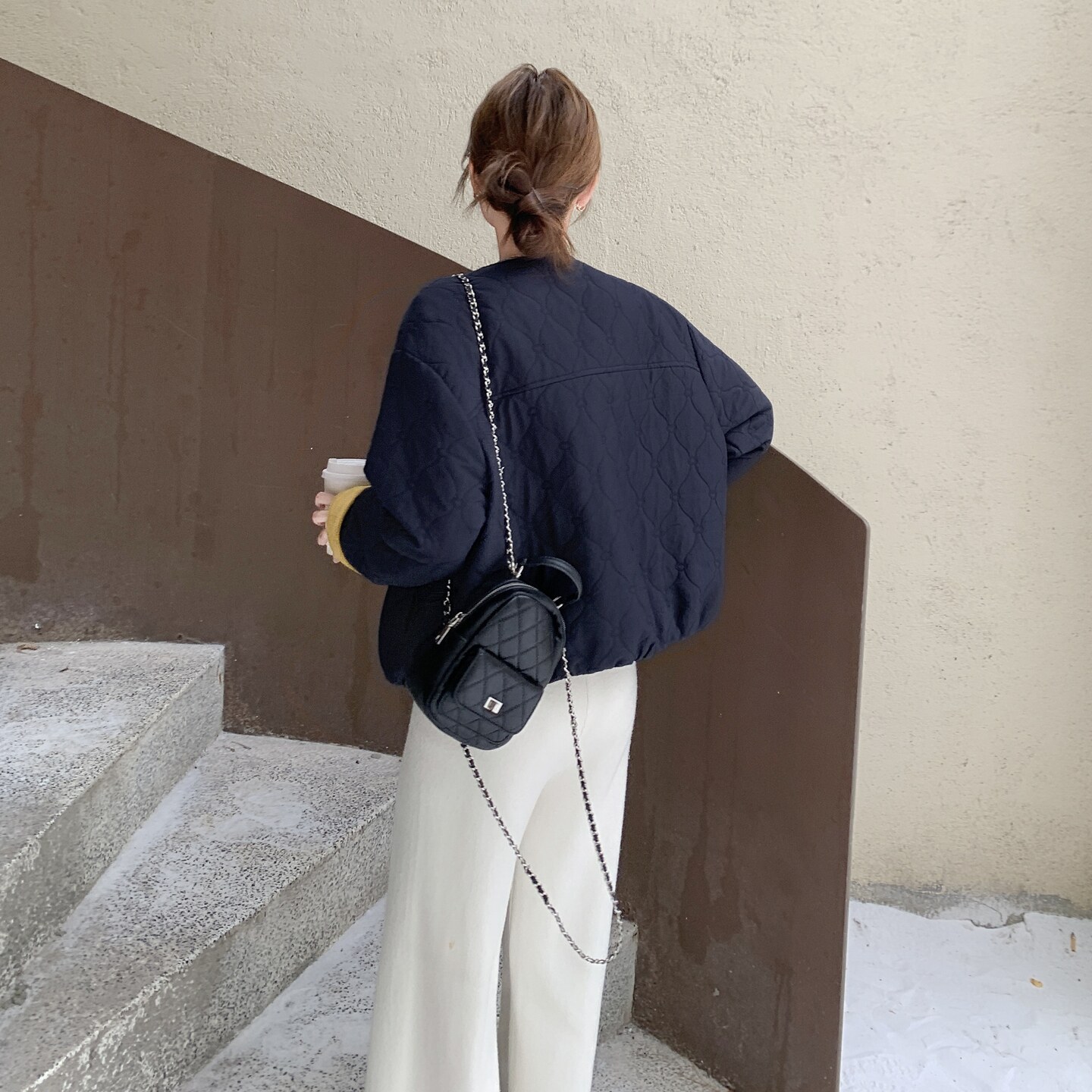 新品冬装定制双层面料拼接90绒羽绒服外套5265-P265-K408,女装短外套,2C176