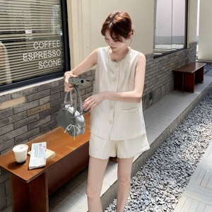 现货 夏季高级感上衣+短裤两件套套装 2083-P155-K228图片
