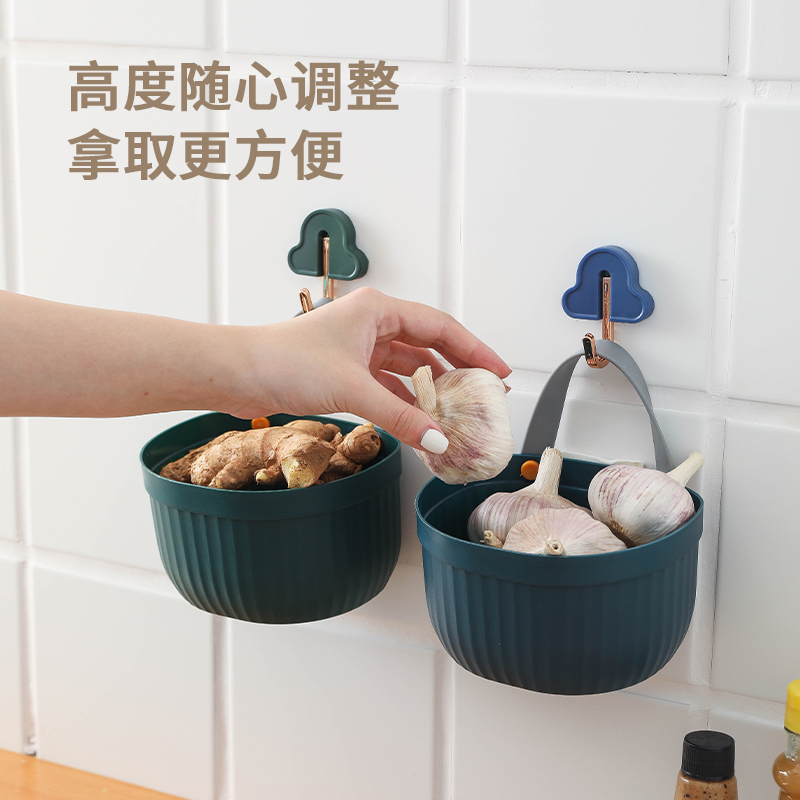 葱姜蒜收纳筐厨房放葱蒜头壁挂置物篮生姜大蒜收纳盒墙上挂菜篮子怎么样,好用不?