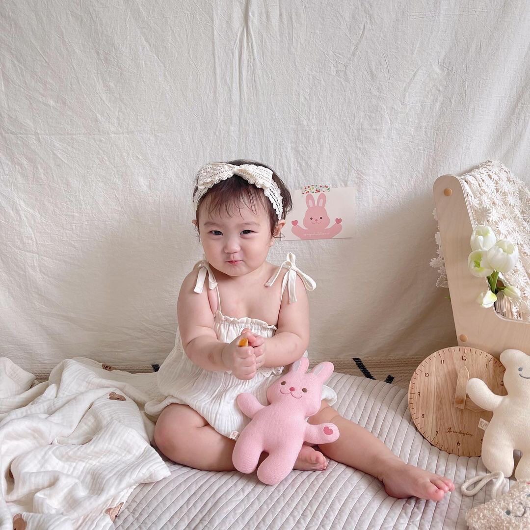 ins韩风儿童卡通公仔毛绒布艺安抚玩偶宝宝互动玩偶兔子发声娃娃