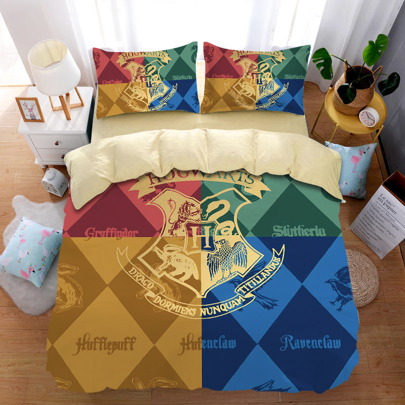 卡通儿童魔法学院可爱全棉床品3四件套纯棉哈利学生宿舍被套波特2,床上用品,床品套件/四件套/多件套,淘宝优惠券,粉丝福利购,淘宝优惠卷