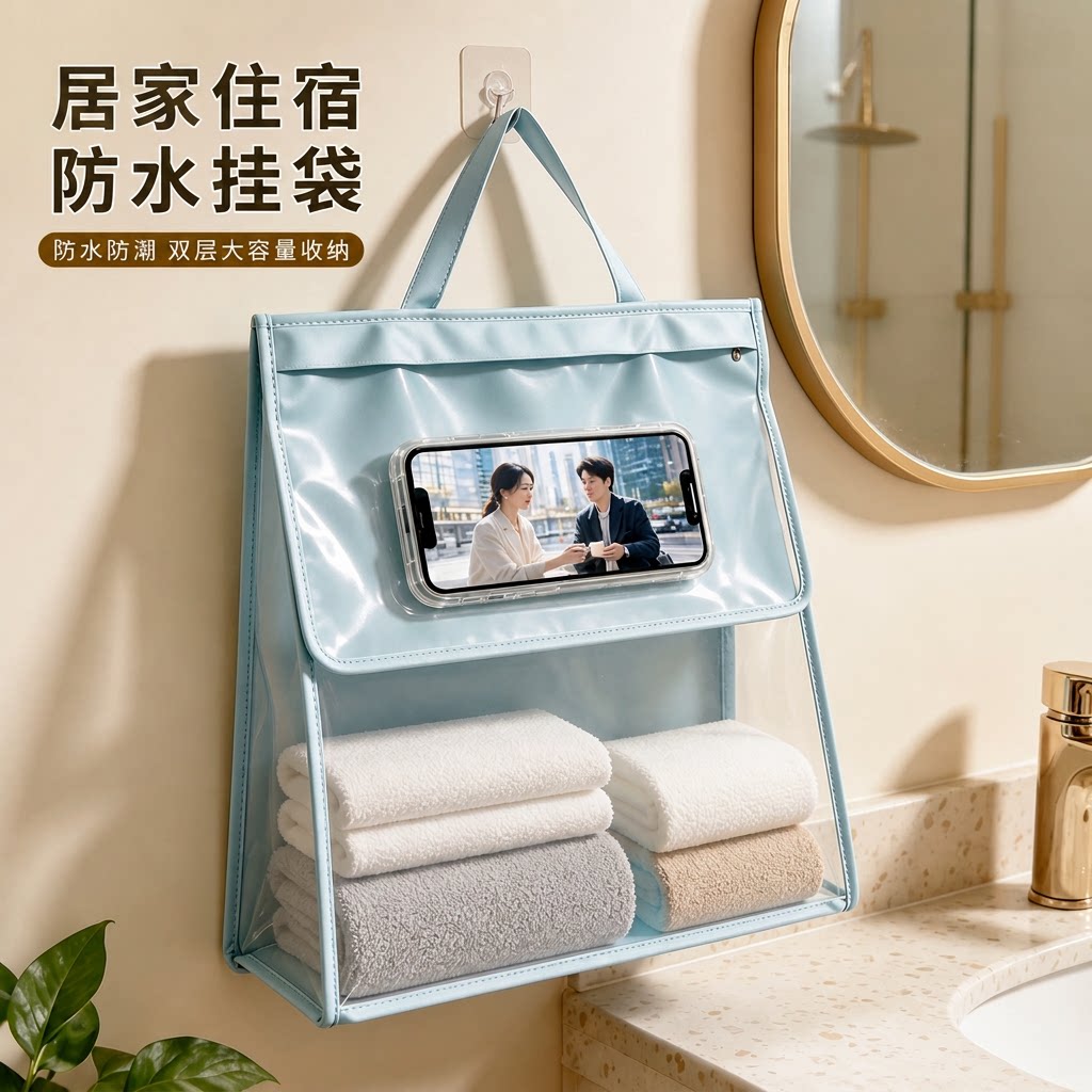 浴室防水挂袋家用大容量