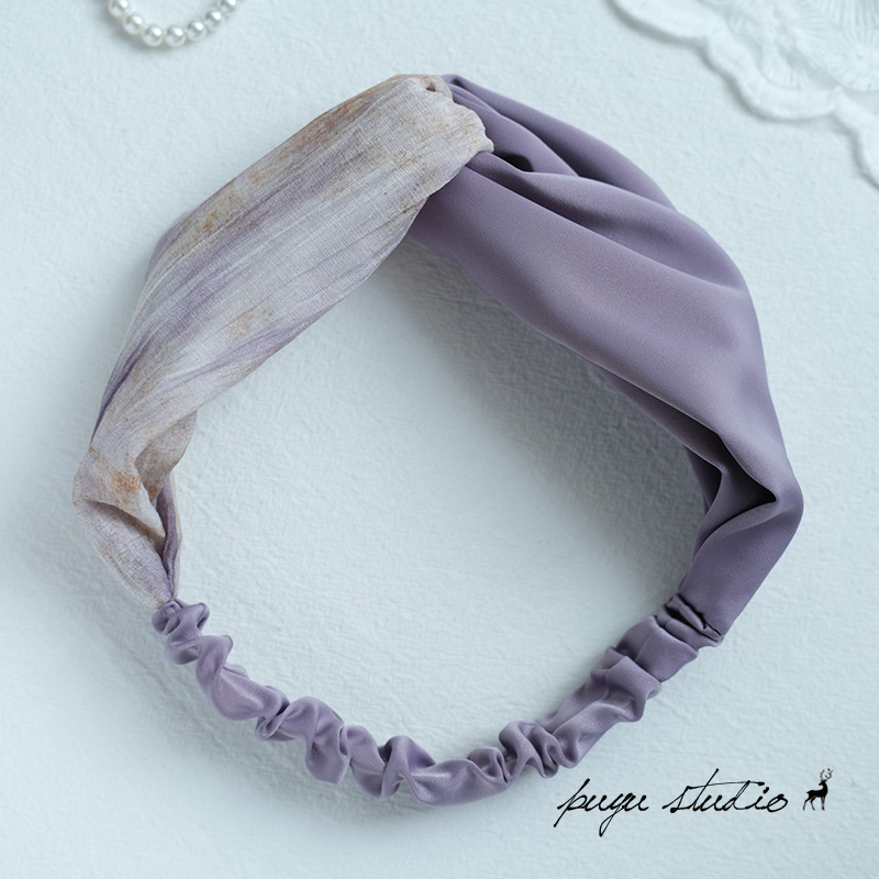 朴遇原创手工淑女交叉松紧发带