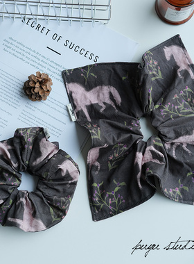 《马到成功》朴遇原创小众马年主题大肠发圈发绳头绳皮筋发饰头饰