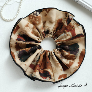 《敦煌》原创手工小众大号裙摆大肠圈发绳扎马尾发圈拍照发饰头饰