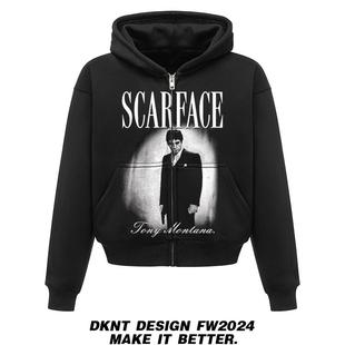 疤面煞星 阿尔帕奇诺 SCARFACE 连帽卫衣 开衫 重磅 美式宽松加绒