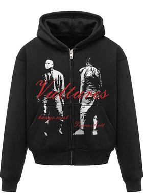 侃爷 卫衣 水洗 Vultures 2 连帽卫衣 重磅 美式 KANYE 宽松 复古