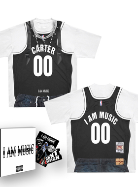 I AM MUSIC playboi carti 短袖T恤 玩少 美式 圆领 卡特篮球衣