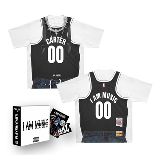 I AM MUSIC playboi carti 短袖T恤 玩少 美式 圆领 卡特篮球衣
