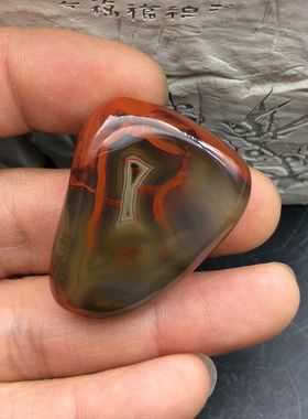 天然上古战国红玛瑙吊坠