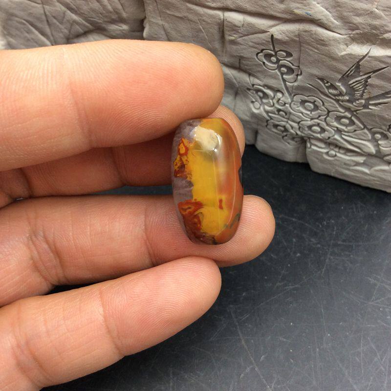 精美天然宣化战国红玛瑙桶珠白膏隔珠顶珠 DIY配饰12.9mm包邮