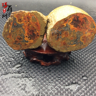 精美天然宣化上谷战国红玛瑙对开摆件明料原石66元 包邮