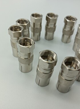 转换头F头 英制F头转电视母座 TV转F F头转电视 F头转换器