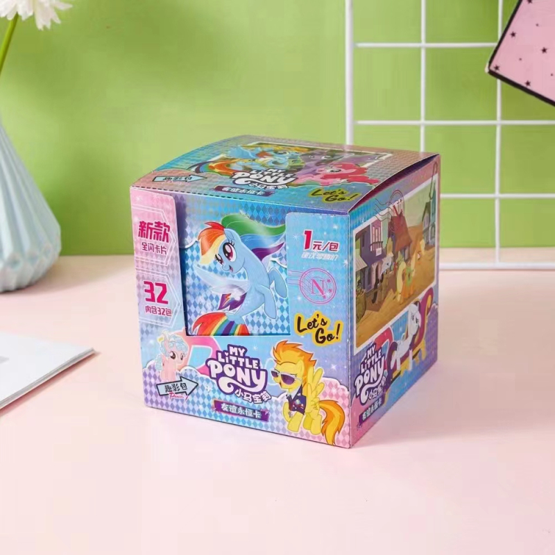 32包入盒装闪卡套装盲盒儿童玩具小卖部卡牌零售1元经典地摊卡片