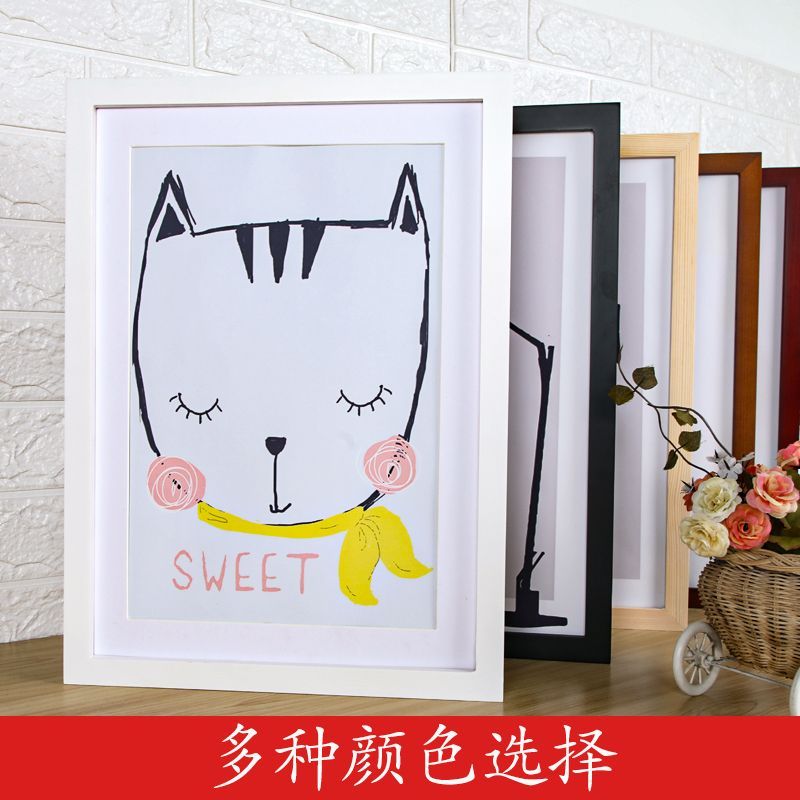 实木相框画框挂墙厂家批发多件