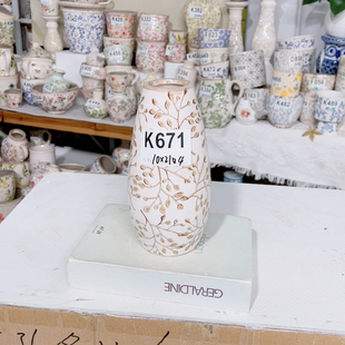 花瓶水培备注做防水 花盆打孔备注 新品 青花