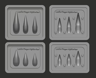 美甲龙爪美甲模具长短款