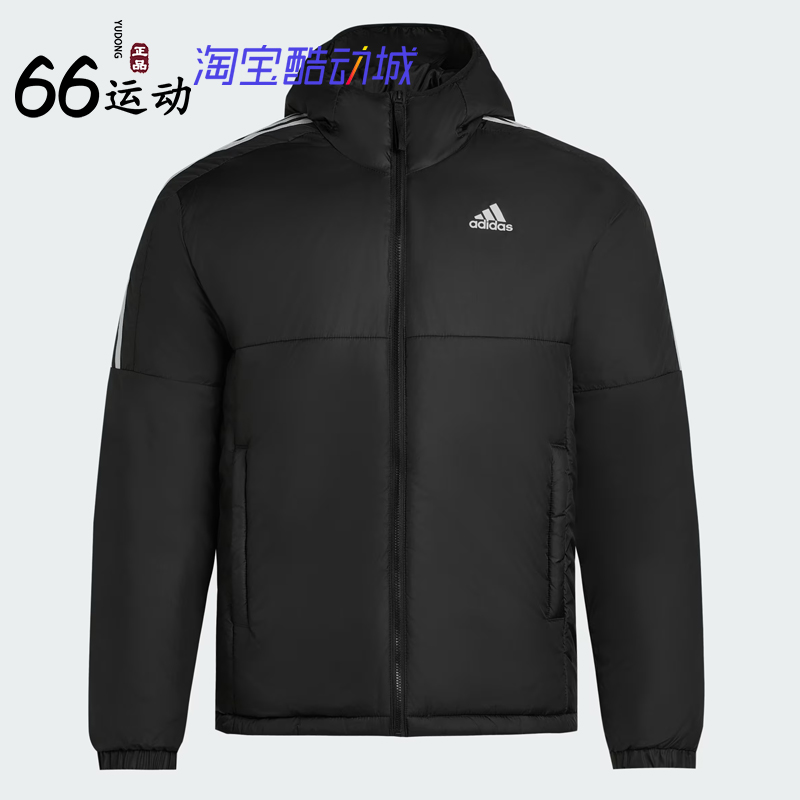 阿迪达斯男冬季保暖运动棉服外套