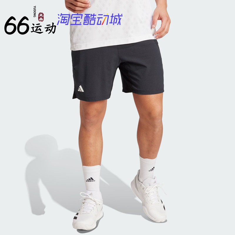 阿迪达斯男速干透气网球短裤