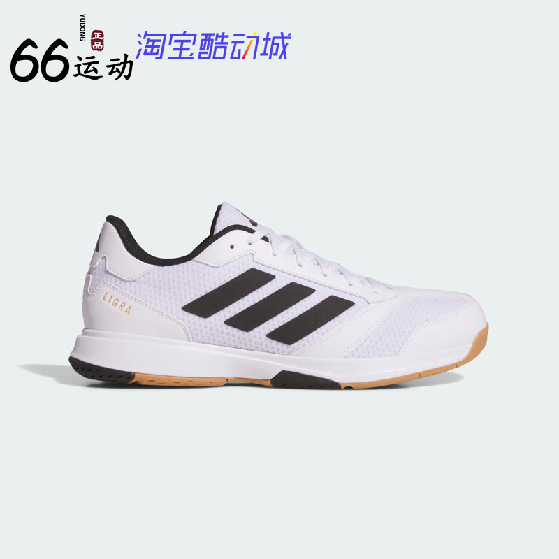 阿迪达斯男子透气羽毛球鞋