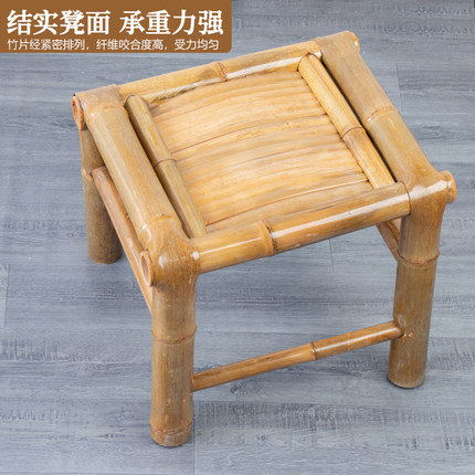 手工竹椅竹桌子火锅快餐店茶桌茶几家用阳台椅休闲桌椅组合靠背椅