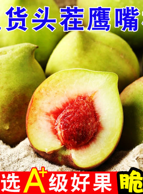 农家自种脆甜爽口水蜜桃鹰嘴桃