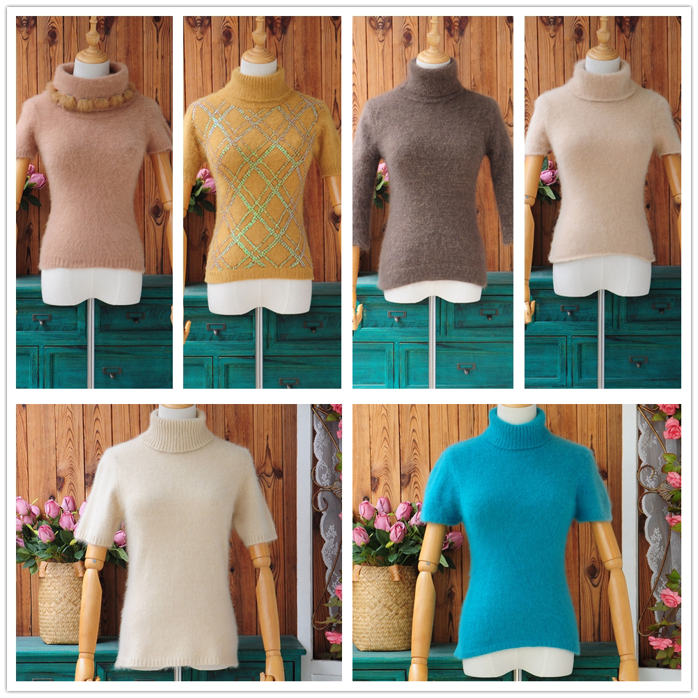 安哥拉兔毛兔绒毛衣001