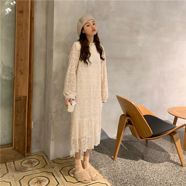 Real shot! Real price! Lace long dress