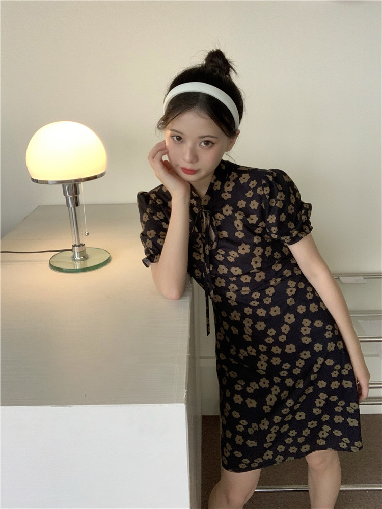 Real shot! Real price! Guofeng improved cheongsam dress summer care machine shirt