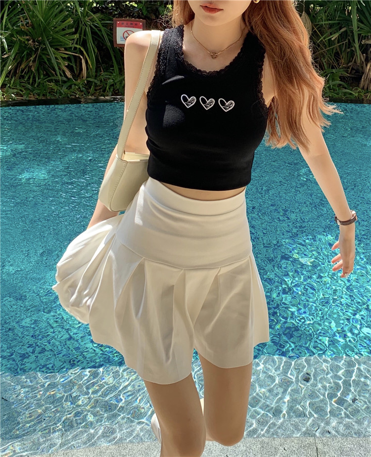 Real shot! Real price! Simple American AA solid skirt