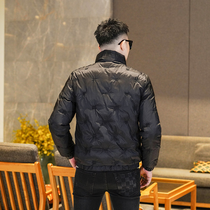 Y9800P2902025高端冬季90%白鸭绒绣花立领羽绒服真模335,男装羽绒服,电商A023