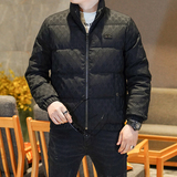 Y9808P3302025高端冬季90%白鸭绒提花立领羽绒服真模375，男装羽绒服，电商A023