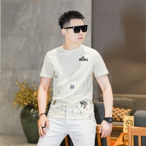 2026年新款短袖T恤 钱塘3019 TX230 P70 真模 黑色，男装T恤，电商A023