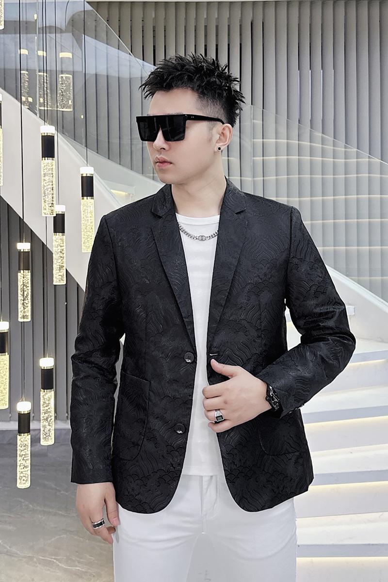 2026年新款高端提花休闲小西装钱塘3019X6702P160真模,男装西服套装,电商A023