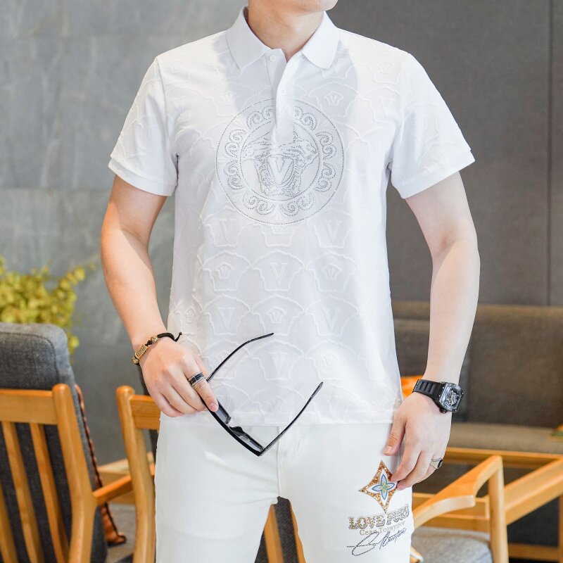 2026年新款短袖POLO衫钱塘3019PL3107P75真模,男装T恤,电商A023