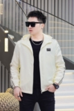 2025年新款连帽休闲夹克钱塘3019-JK9221P155真模白色，男装夹克，电商A023
