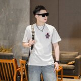 2026年新款微阔短袖T恤钱塘3019TX3101P75真模，男装T恤，电商A023