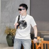 2026年新款微阔短袖T恤钱塘3019TX3075P75真模，男装T恤，电商A023