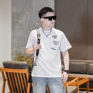 2026年新款微阔短袖T恤 钱塘3019 TX3099 P75 真模，男装T恤，电商A023