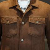 Y88652P3202025高端冬季90%白鸭绒翻领鸡皮绒羽绒服真模控365，男装羽绒服，电商A023